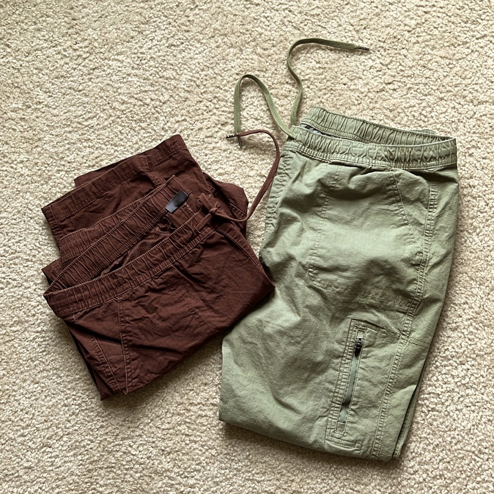 Eddie Bauer cargo pants x2, Sz 18